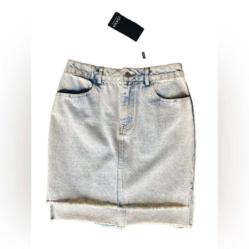 Joana Acid Wash Denim Mini Sz Small     